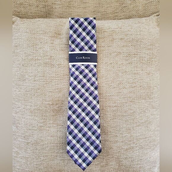 Club Room Silva Check Tie - Picture 2 of 6
